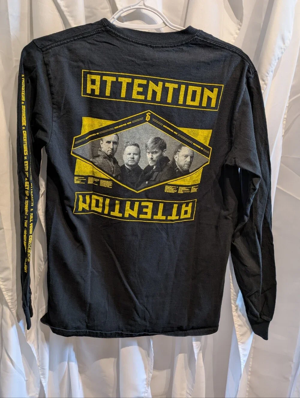 3 Shinedown Attention Attention 2019 Tour Long Sleeve S